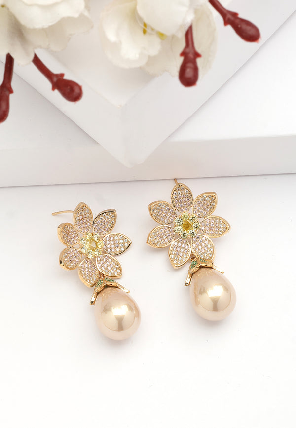 Pendientes Colgantes Florales Diva Dainty