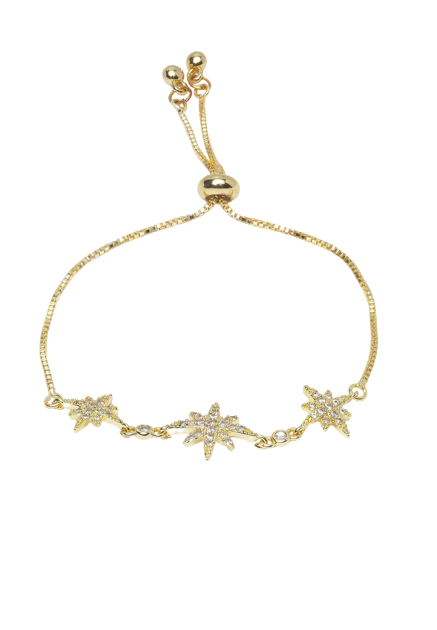 Gold Star Crystal Bracelet