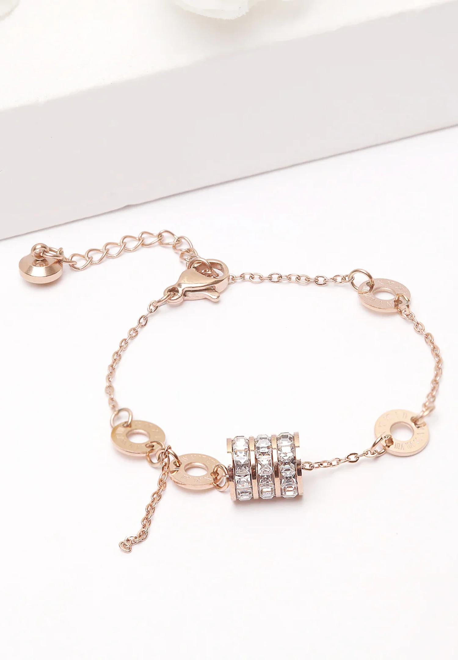Vergoldetes Kristallarmband