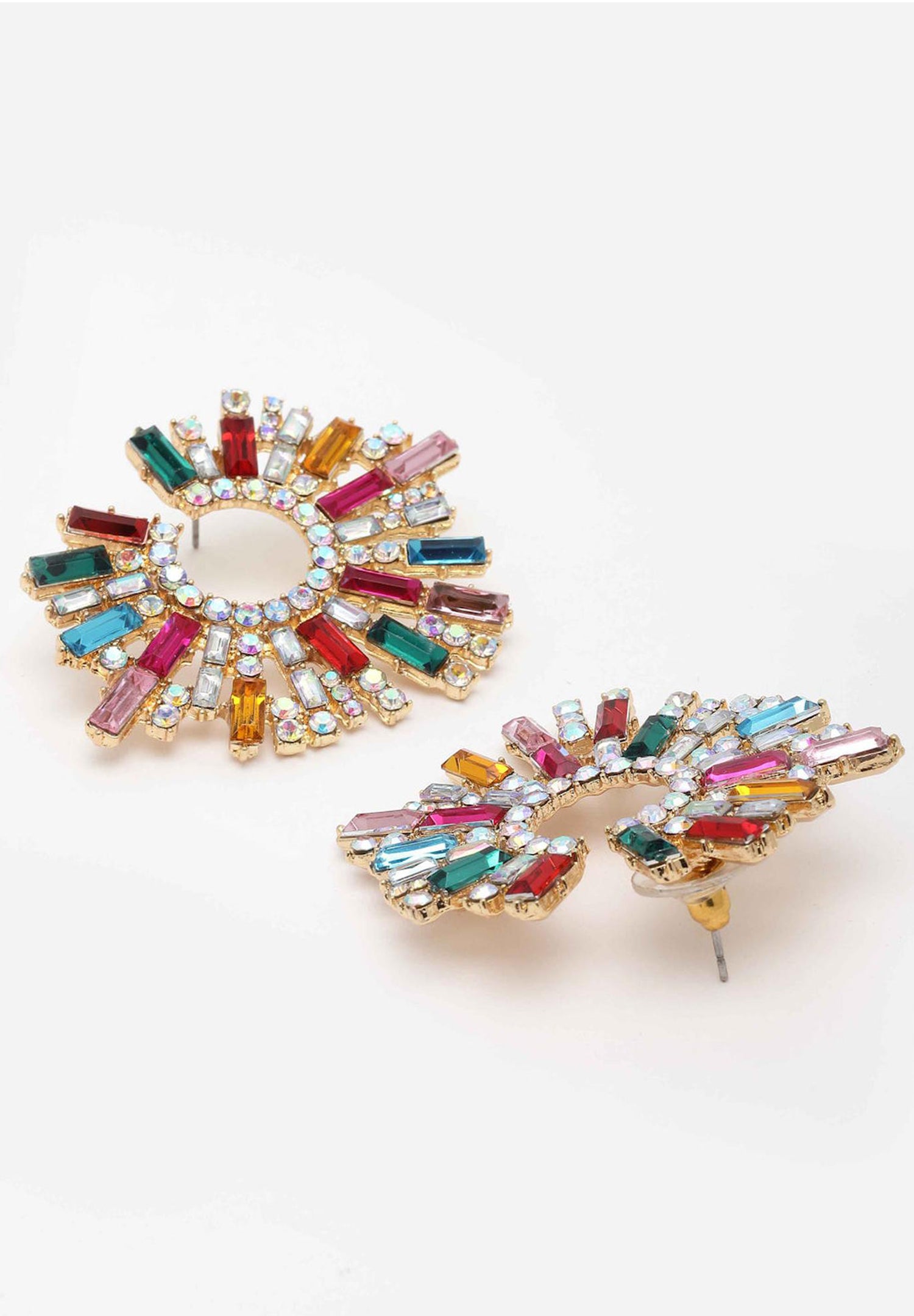 Multicolored Sunshine Crystals Earrings