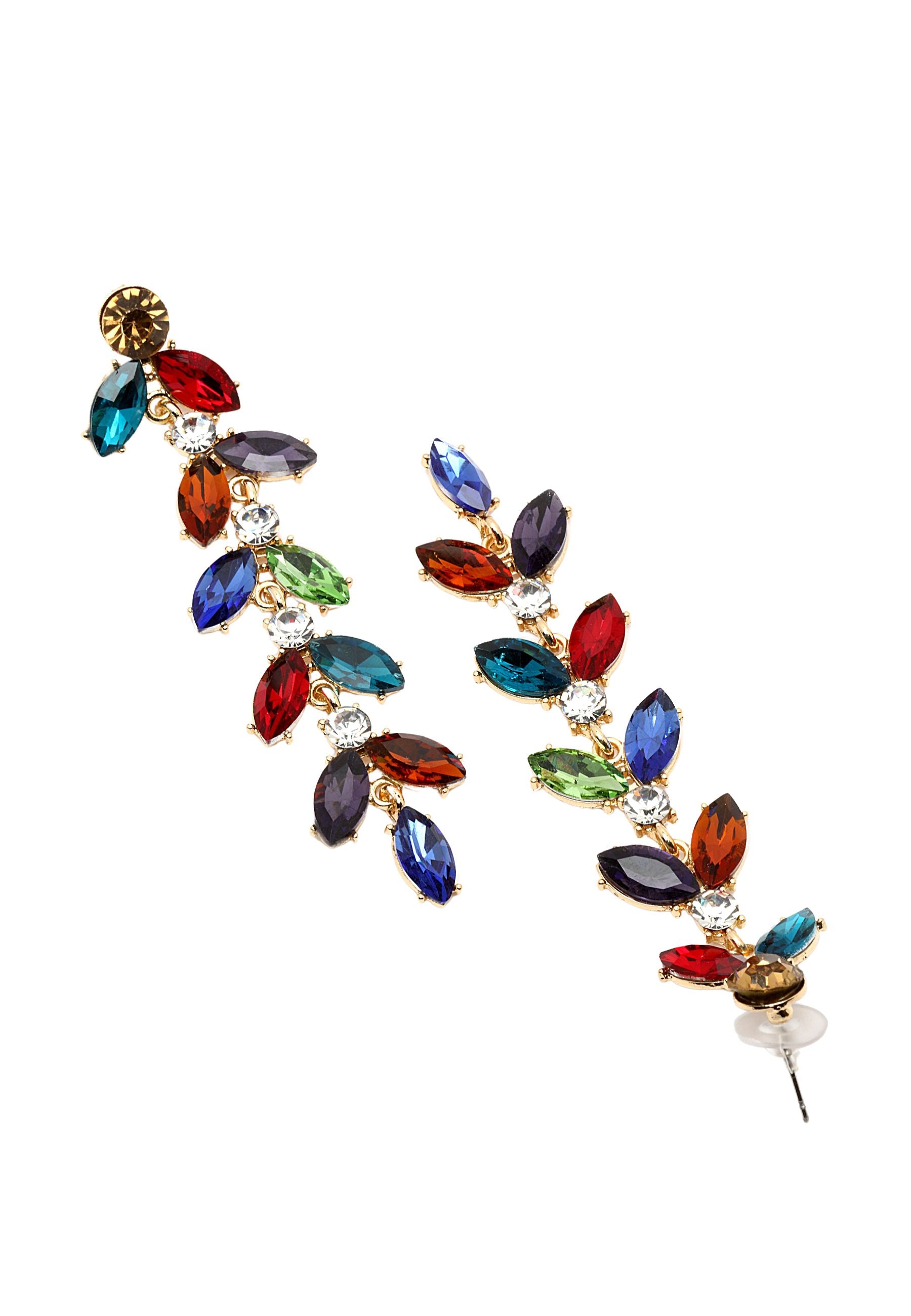 Crystal Leaf dråbe øreringe