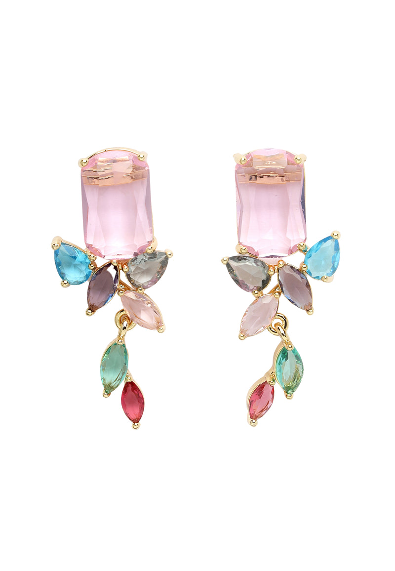 Pendientes minimalistas con forma de pétalo