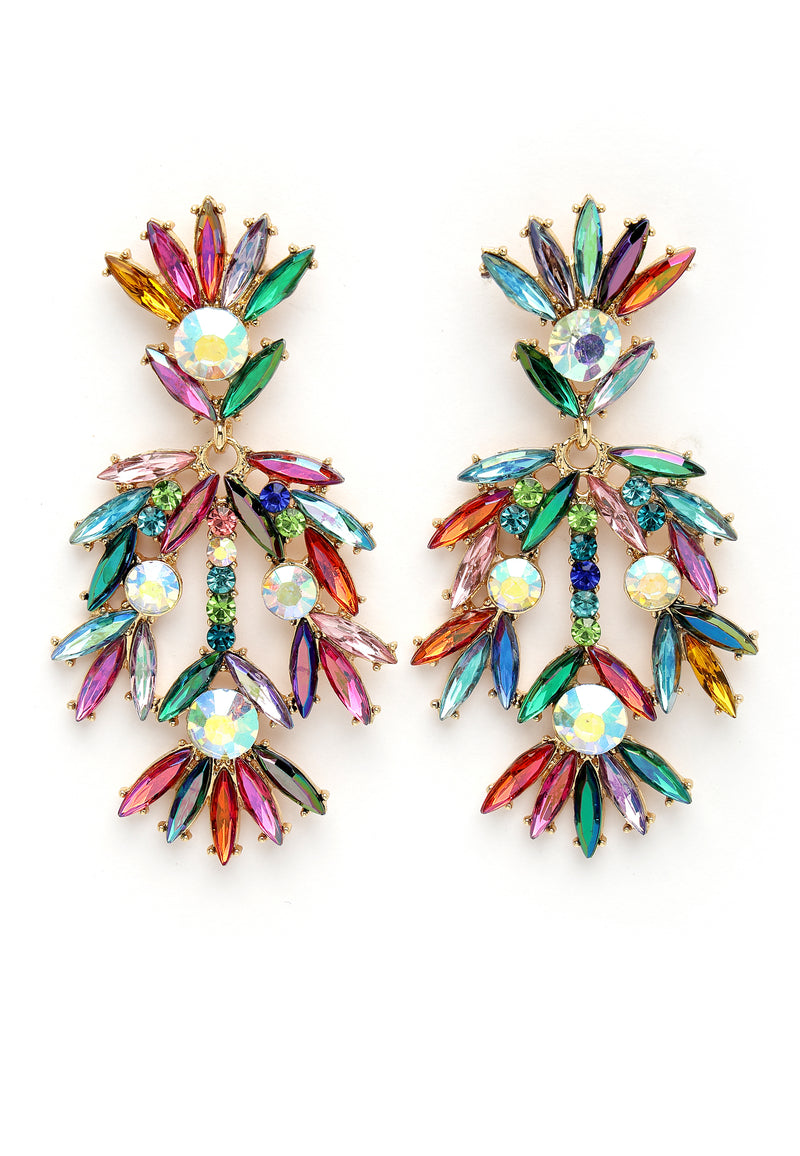 Earrings Plume Floral Fancy