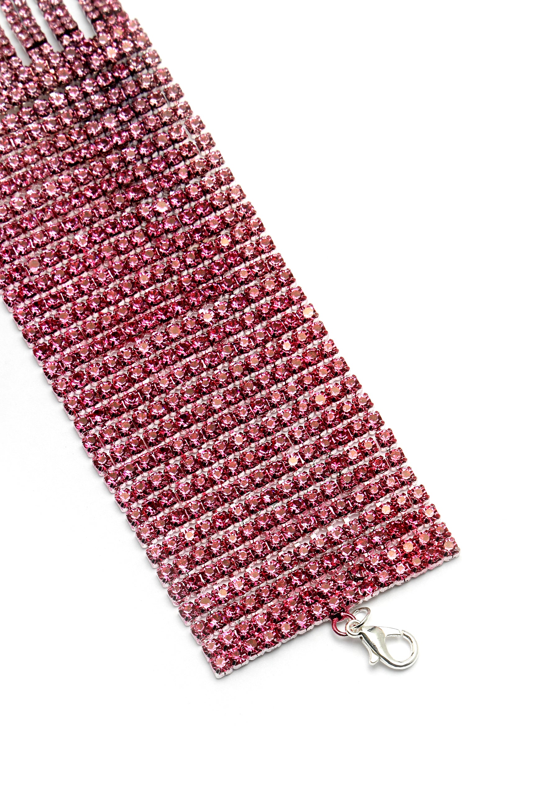 Bracelet Chevron Pailleté Rose