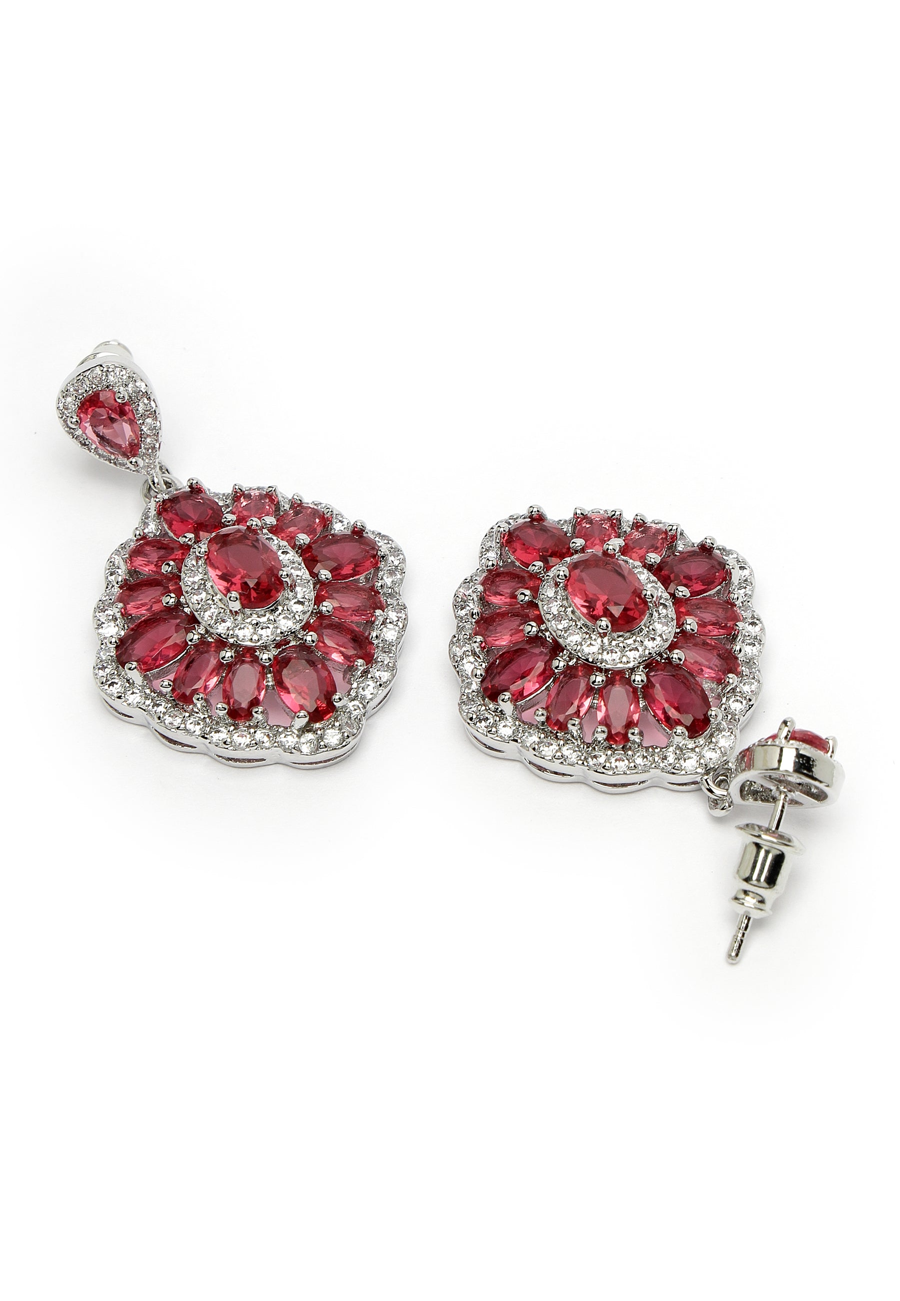 Cubic Zirconia Statement Earrings