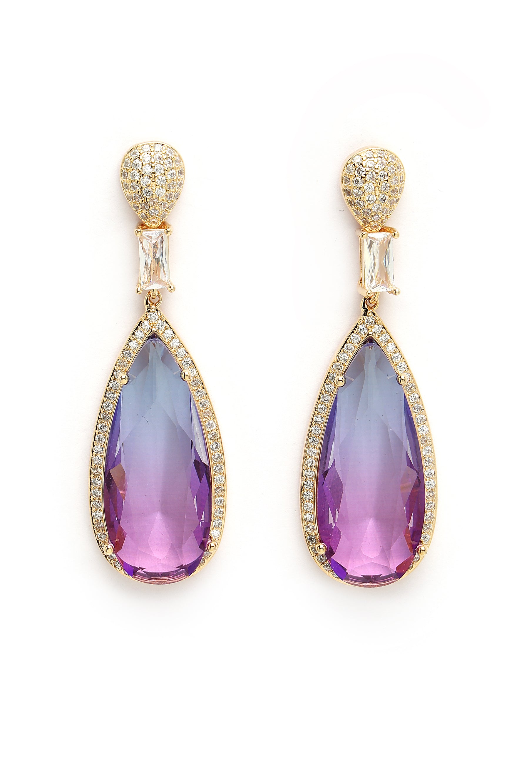 Raindrop Zirconia Earrings