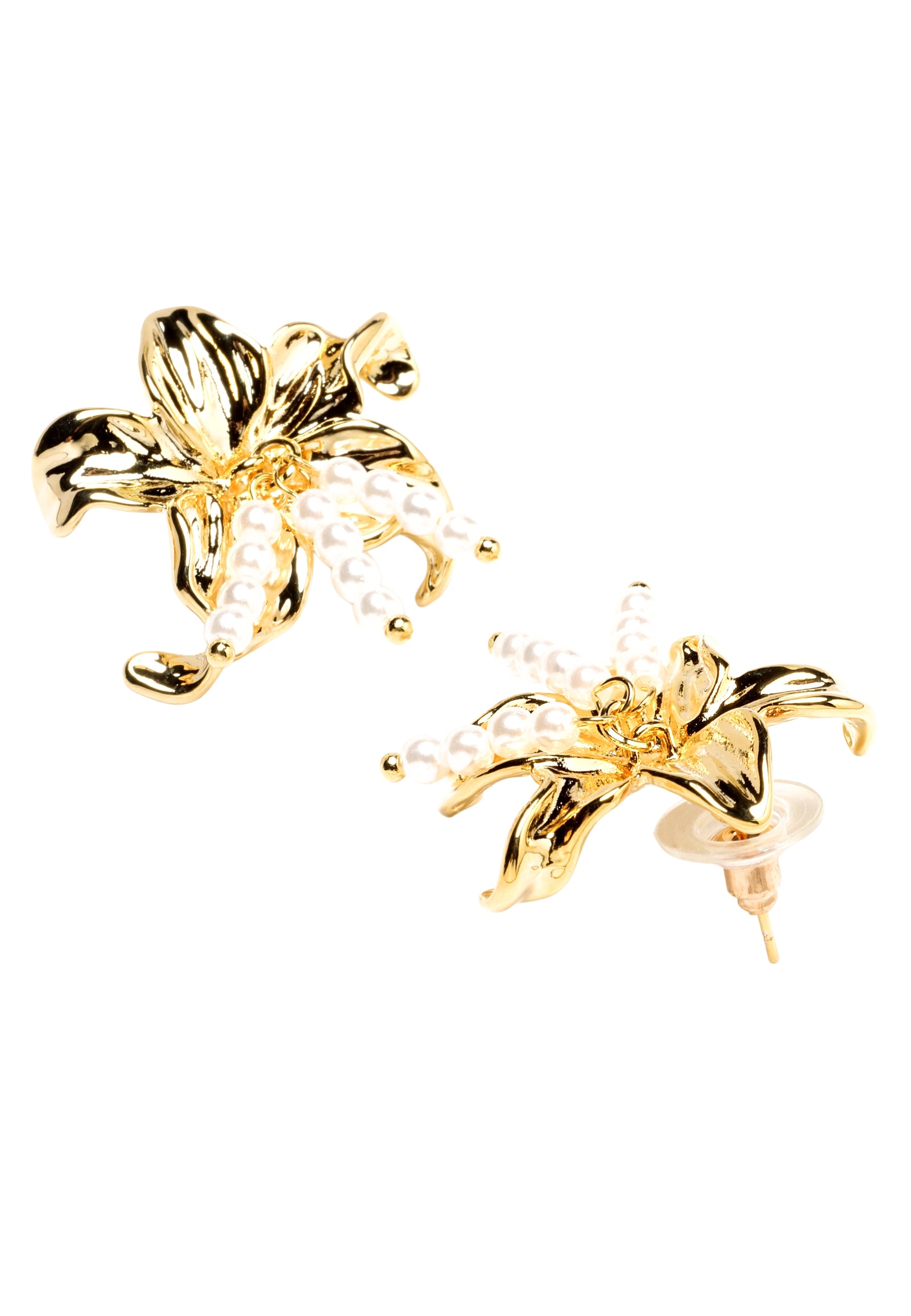 Earring Flower feirbthe In Óir