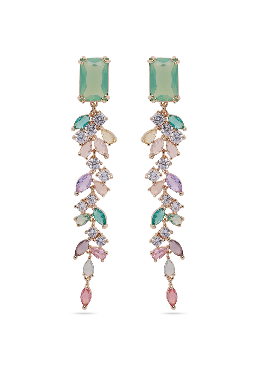 Pendientes Colgantes Elegantes con Hojas