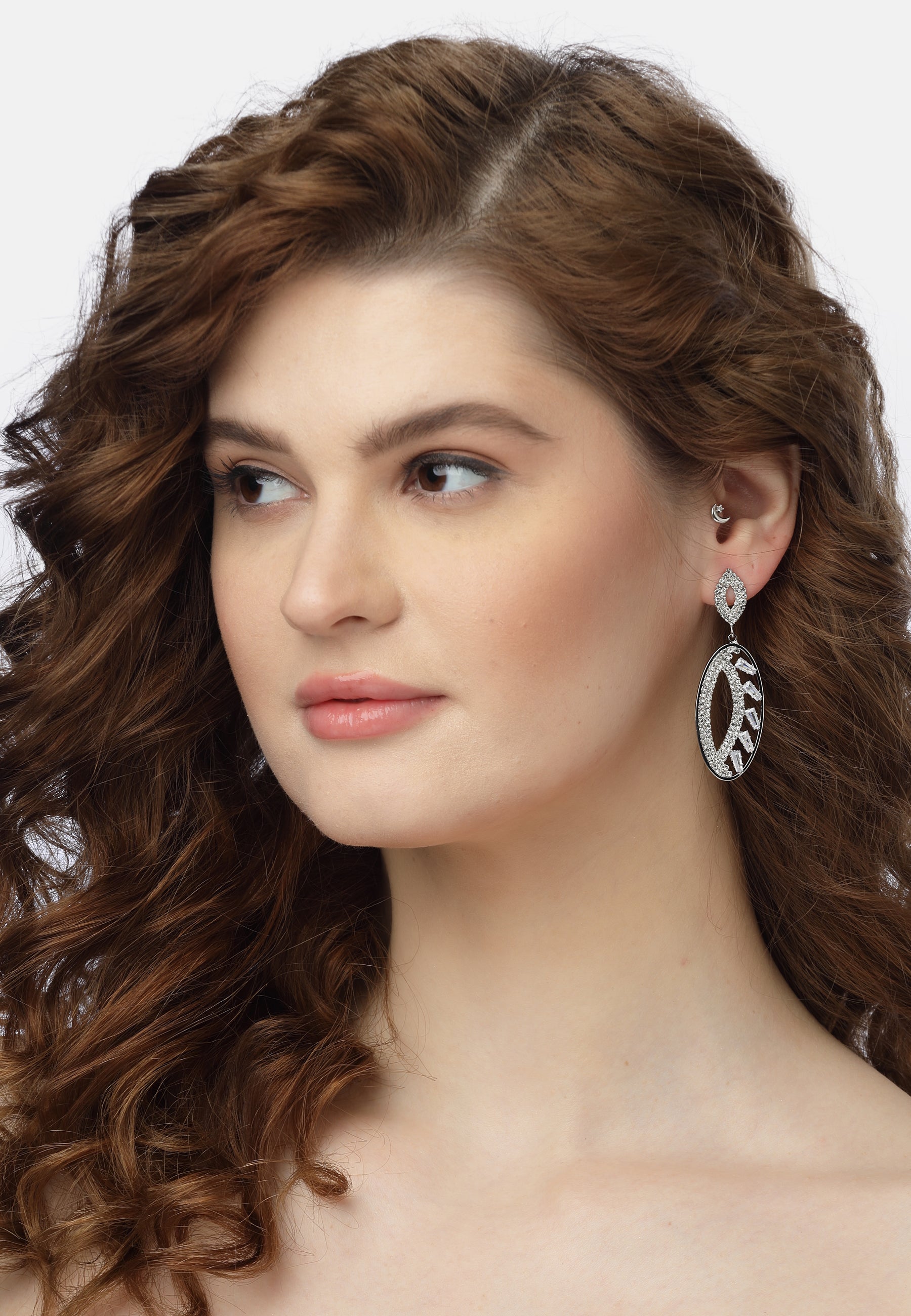 Sparkle Oval Earrings