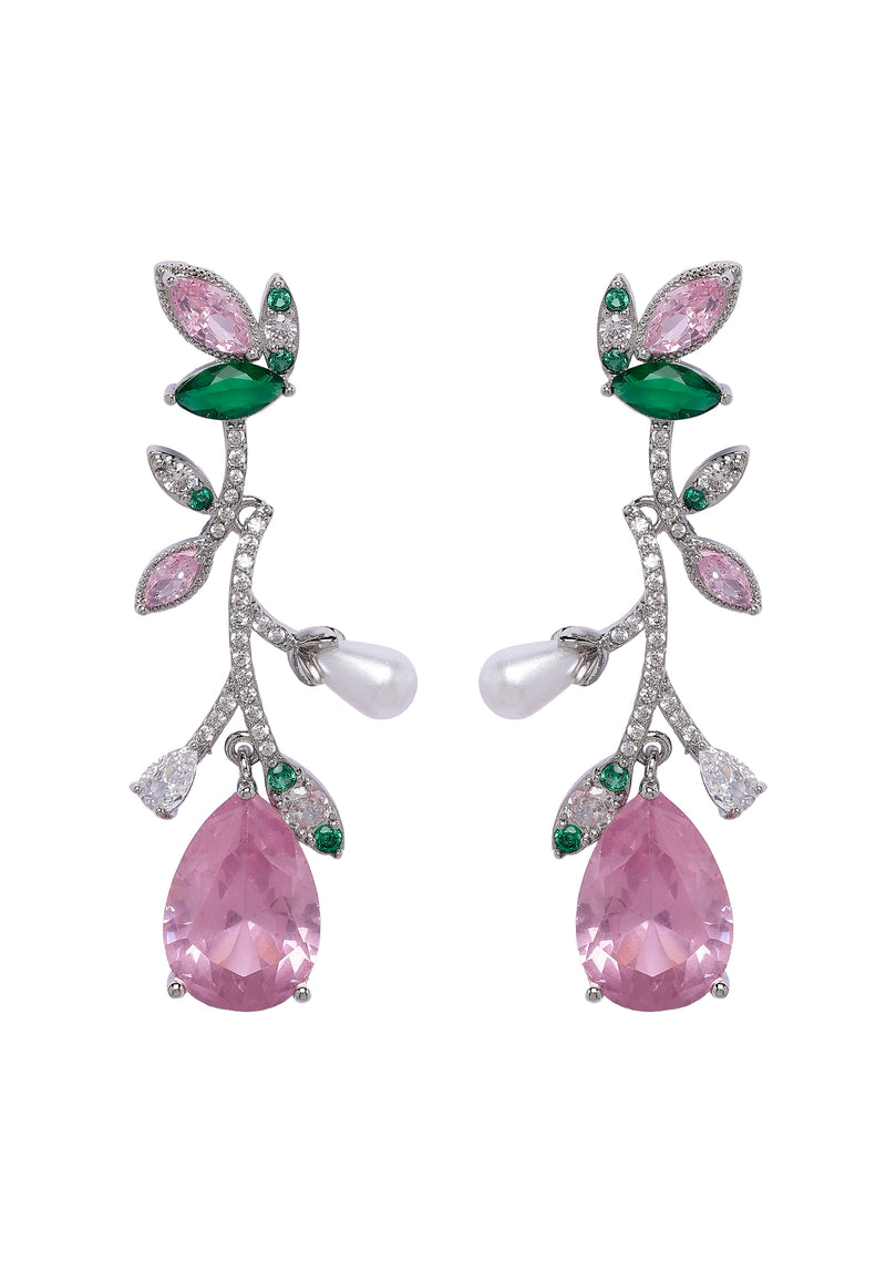 Elegante Blumen-Ohrringe