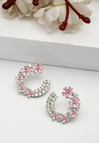 Whimsical Floral Dainty Hoop Earrings