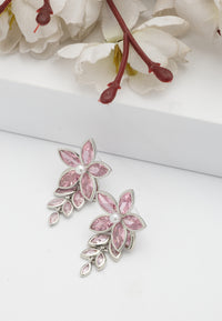 Pearlescent Floral Cascading Earrings