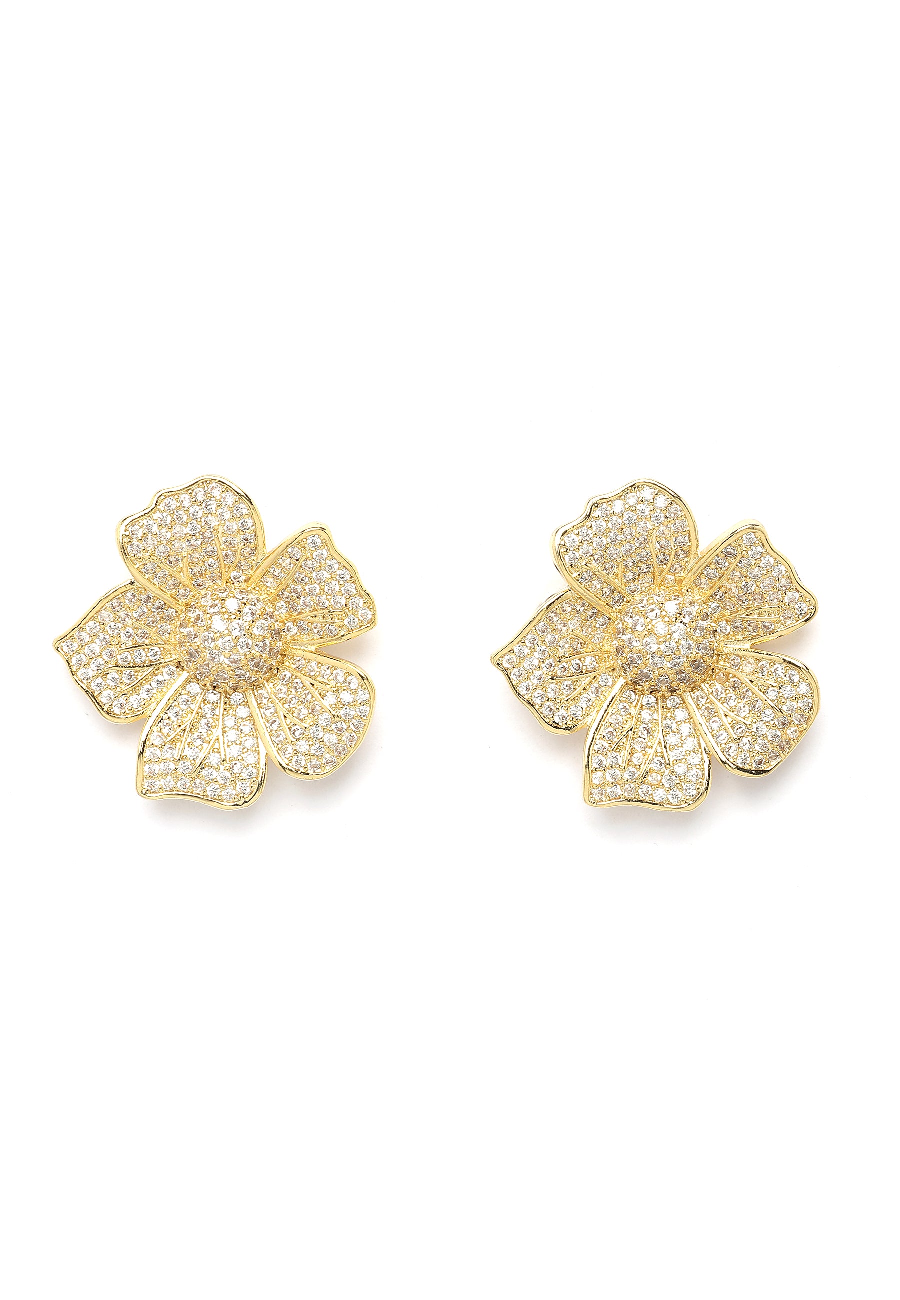 Radiant Floral Stud Earrings