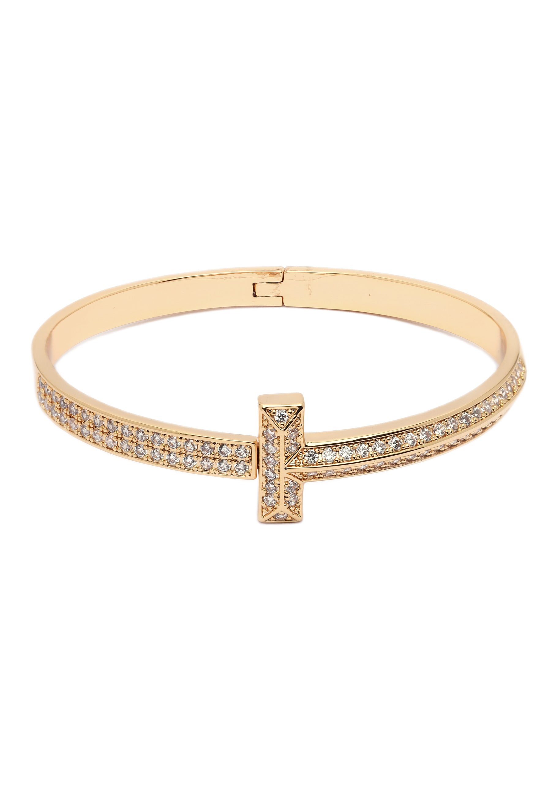 Golden Radiance T-Bar Bangle