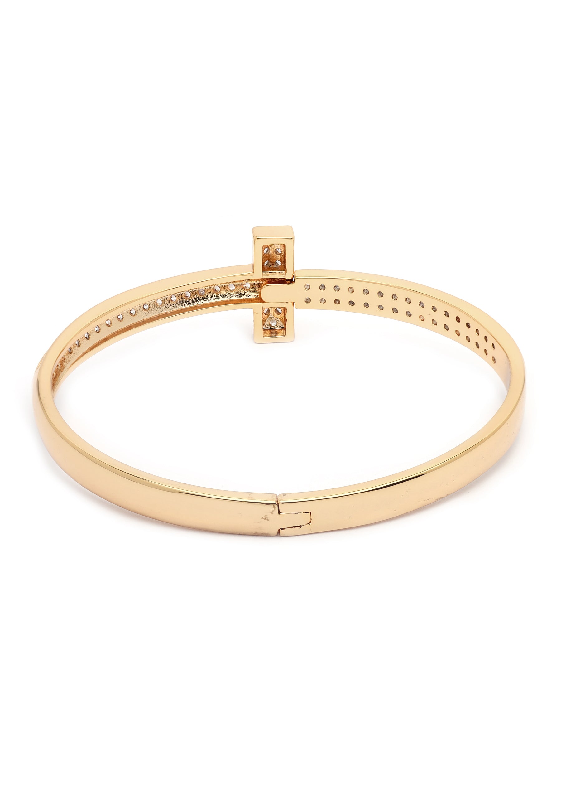 Gouden Stralende T-Bar Bangle