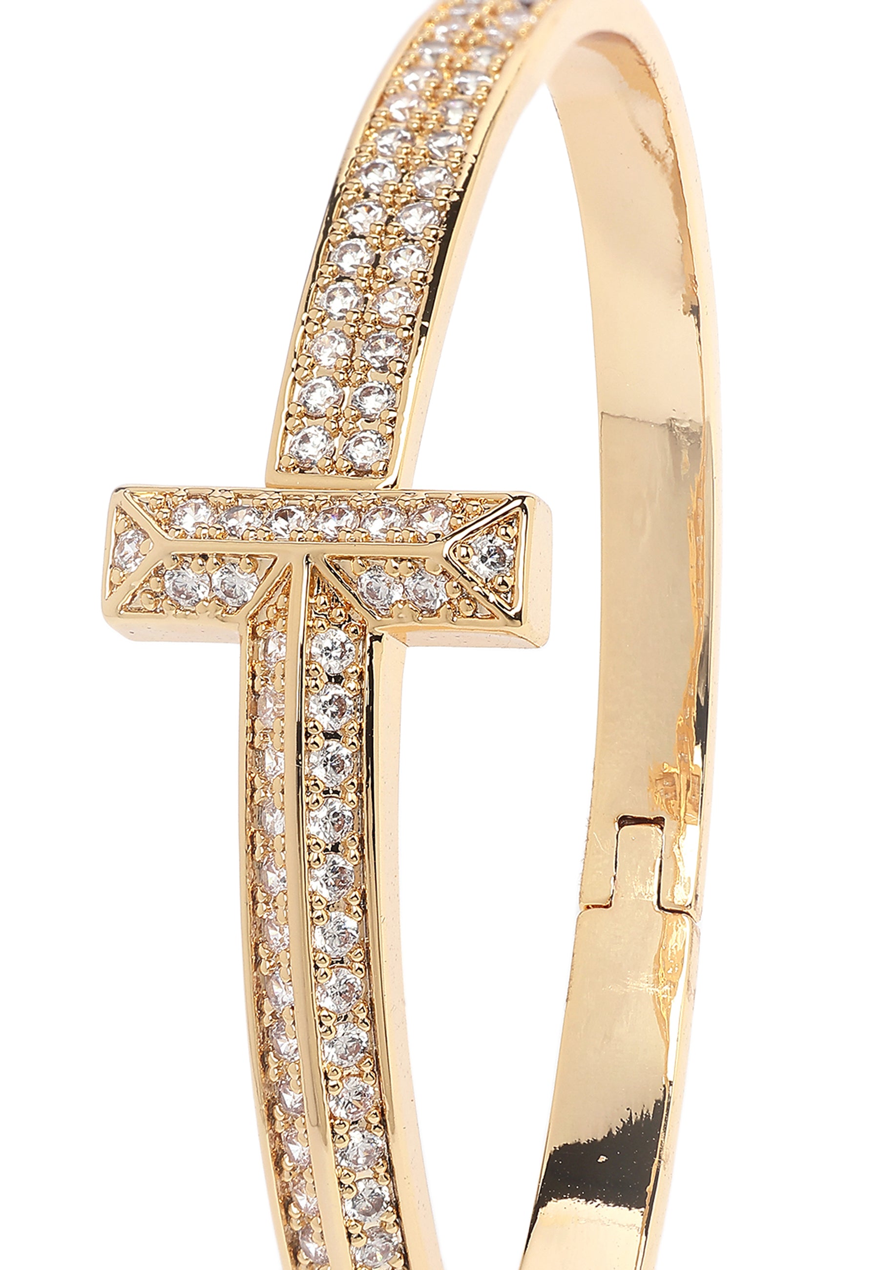 Golden Radiance T-Bar Bangle