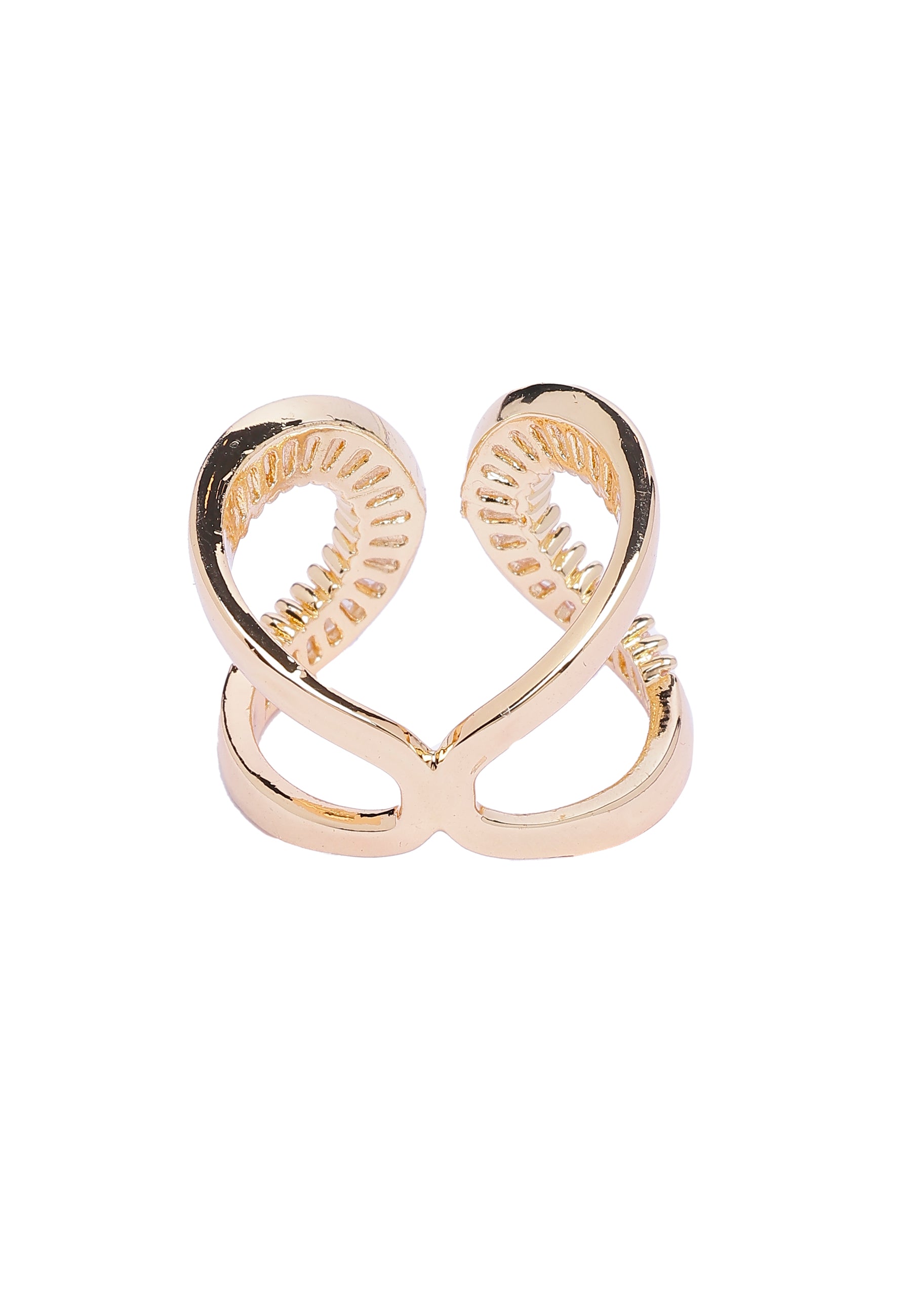 Anello Glam Golden Crescent