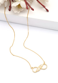 Golden Infinity Spark Necklace