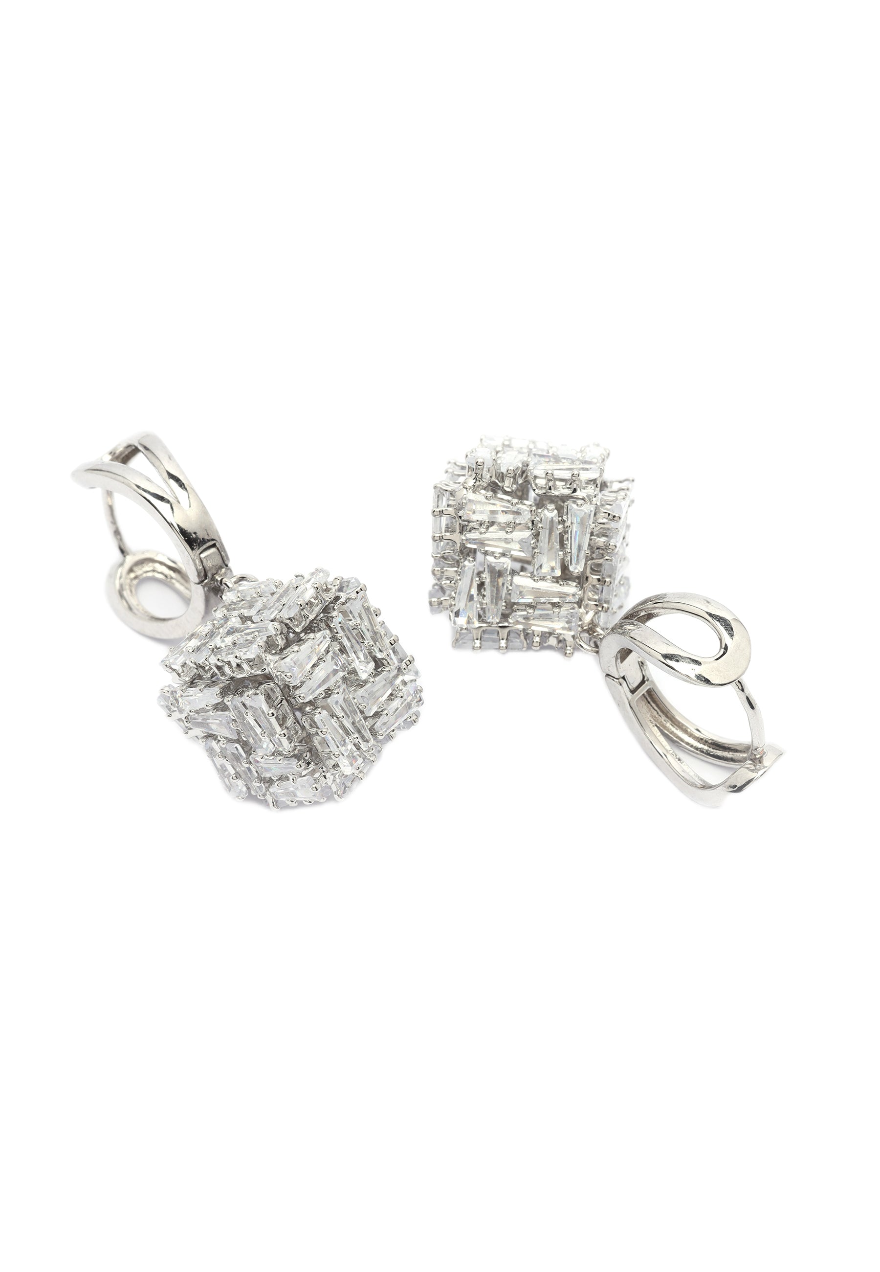 Glitterende Symfonie Halsketting en Oorbellen Set
