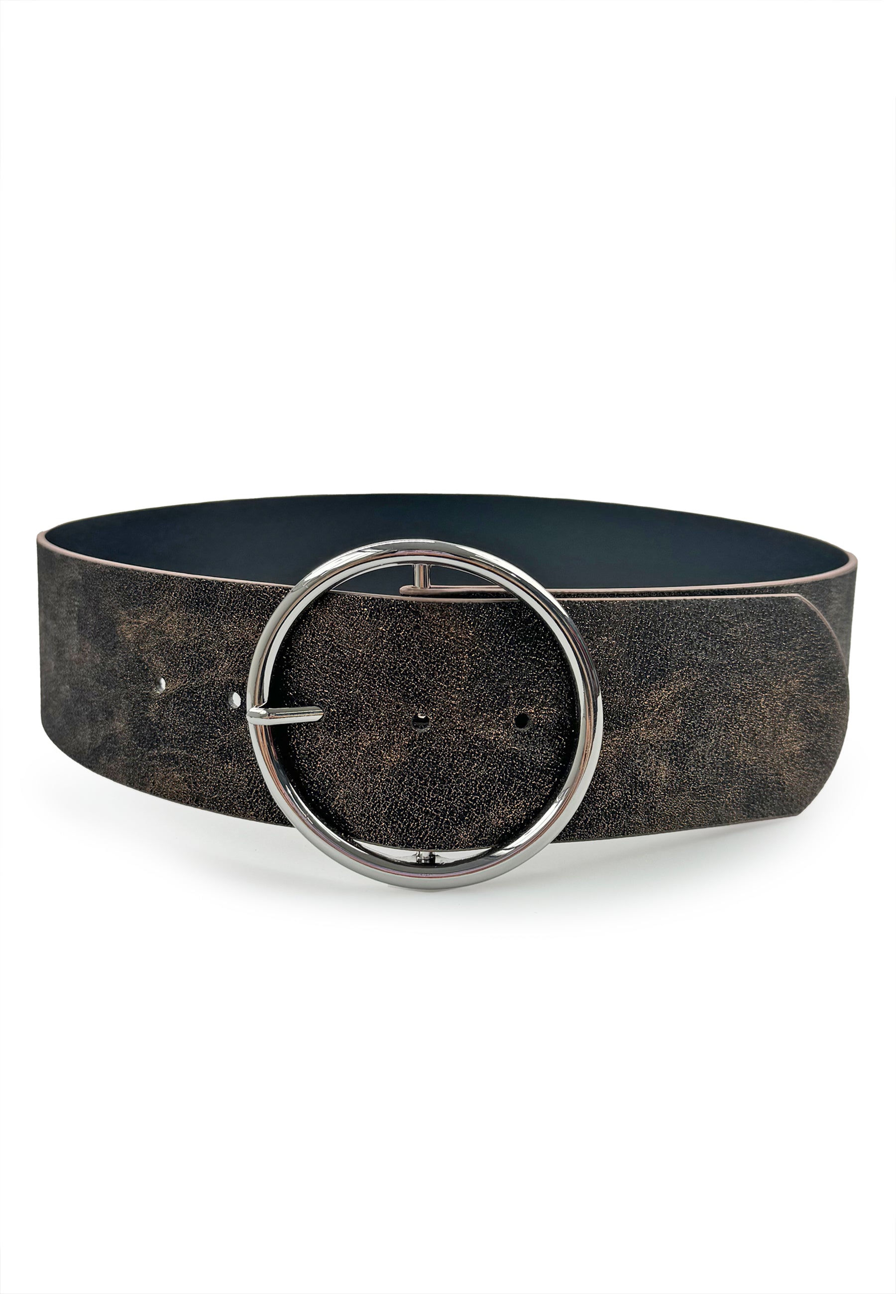 Sparkle Round Buckle Belt