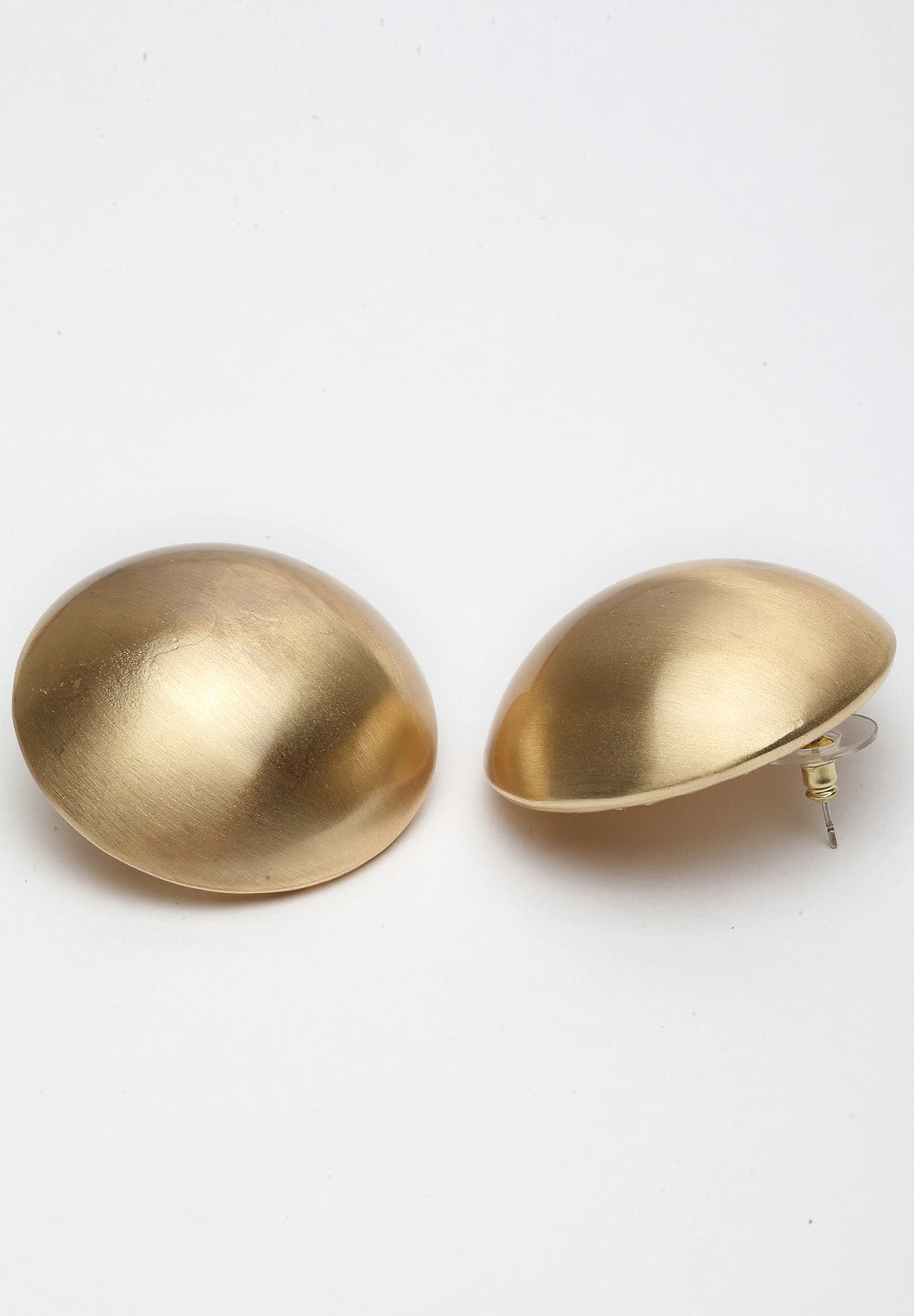 Metalliska guld runda örhängen